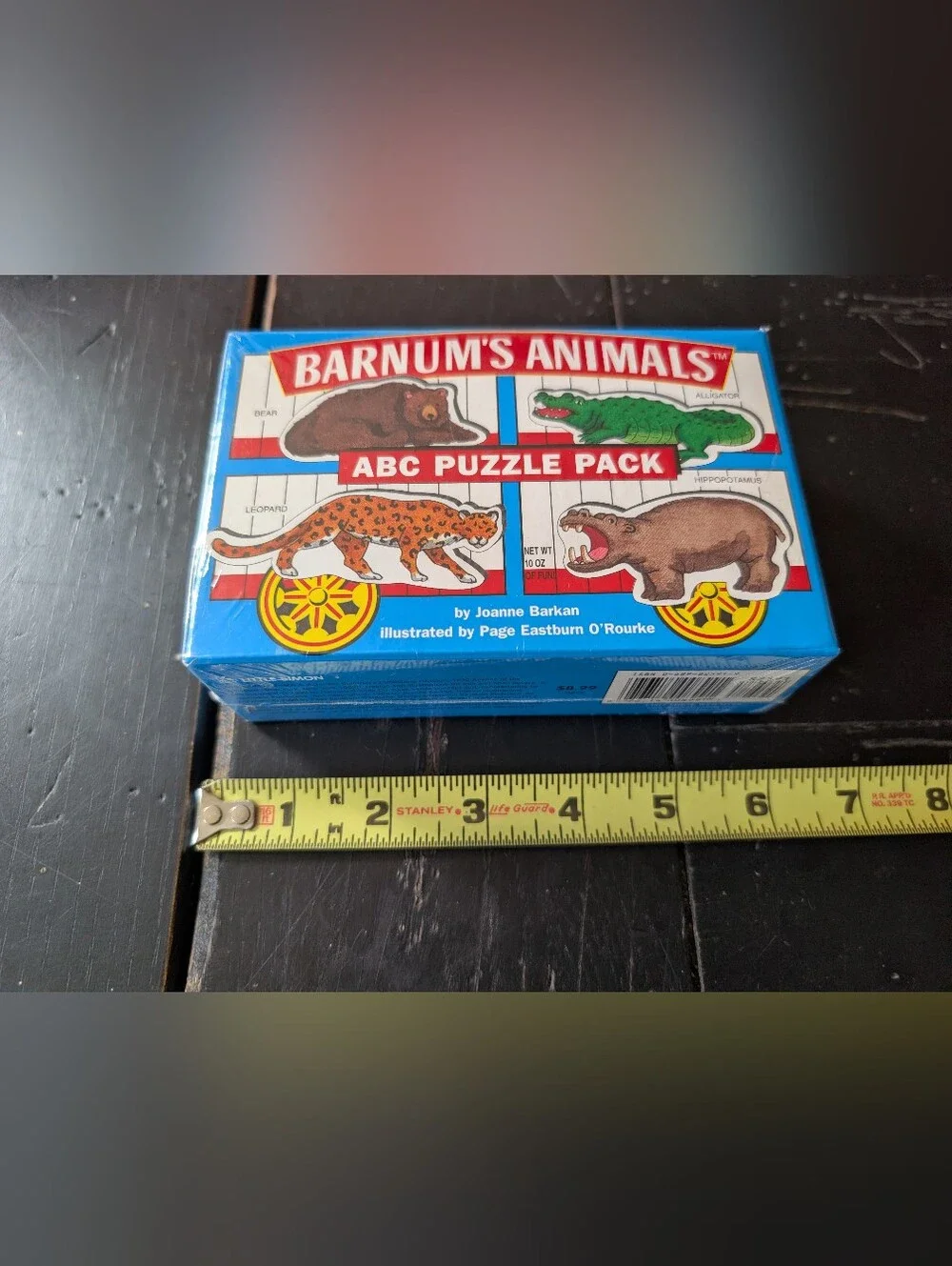Vintage 1999 Barnum's Animals ABC Puzzle Pack New Sealed Old Stock Collectible